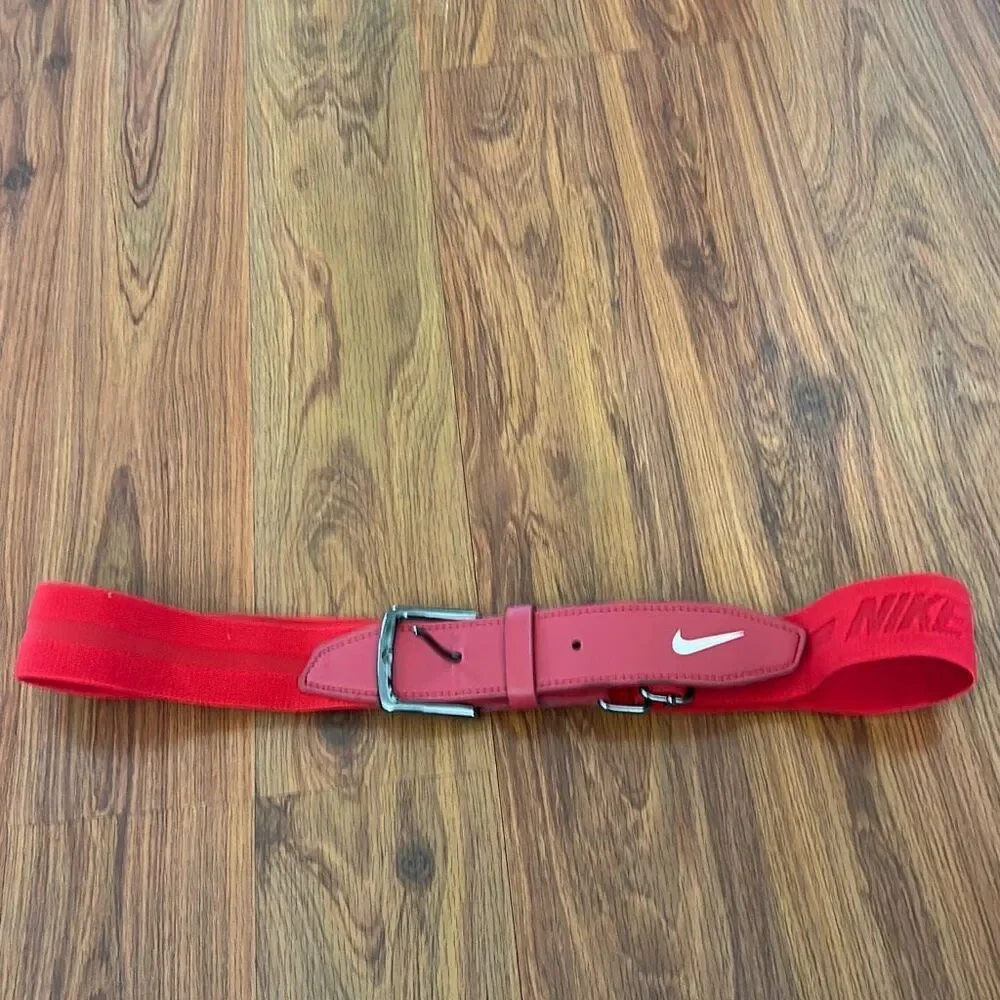 Nike red youth baseball belt fitness athletic belt One size